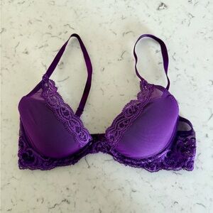 Natori Feathers Plunge Lace Bra